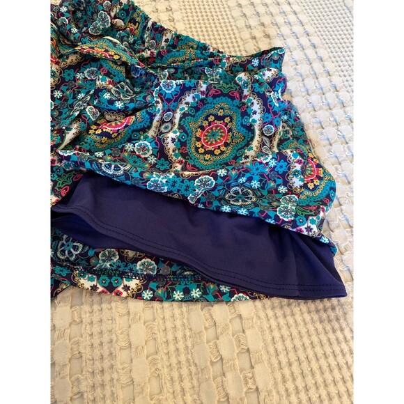 Peach Love California Shorts Womens X Small Colorful Print Flowy Elastic Waist - Picture 7 of 7